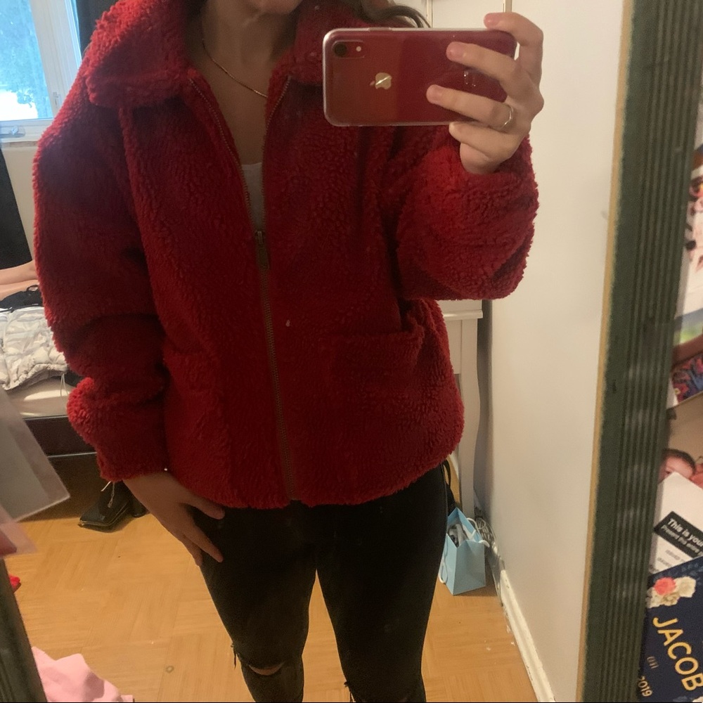 garage red teddy jacked